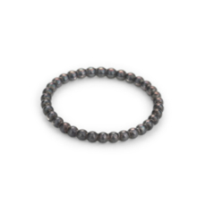 Ein geschwärzter Sterlingsilber Ring ist aus lauter aneinandergereihten Kügelchen mit einem Durchmesser von 2mm gefertigt.