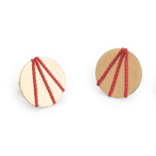 Ohrstecker-disko-silber-vergoldet