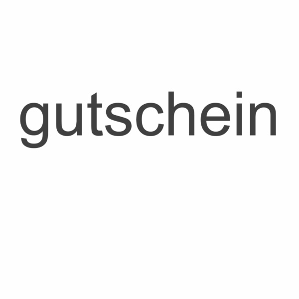 Gutschein geschrieben